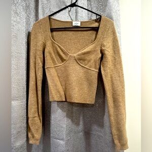 Aritzia brown sweater